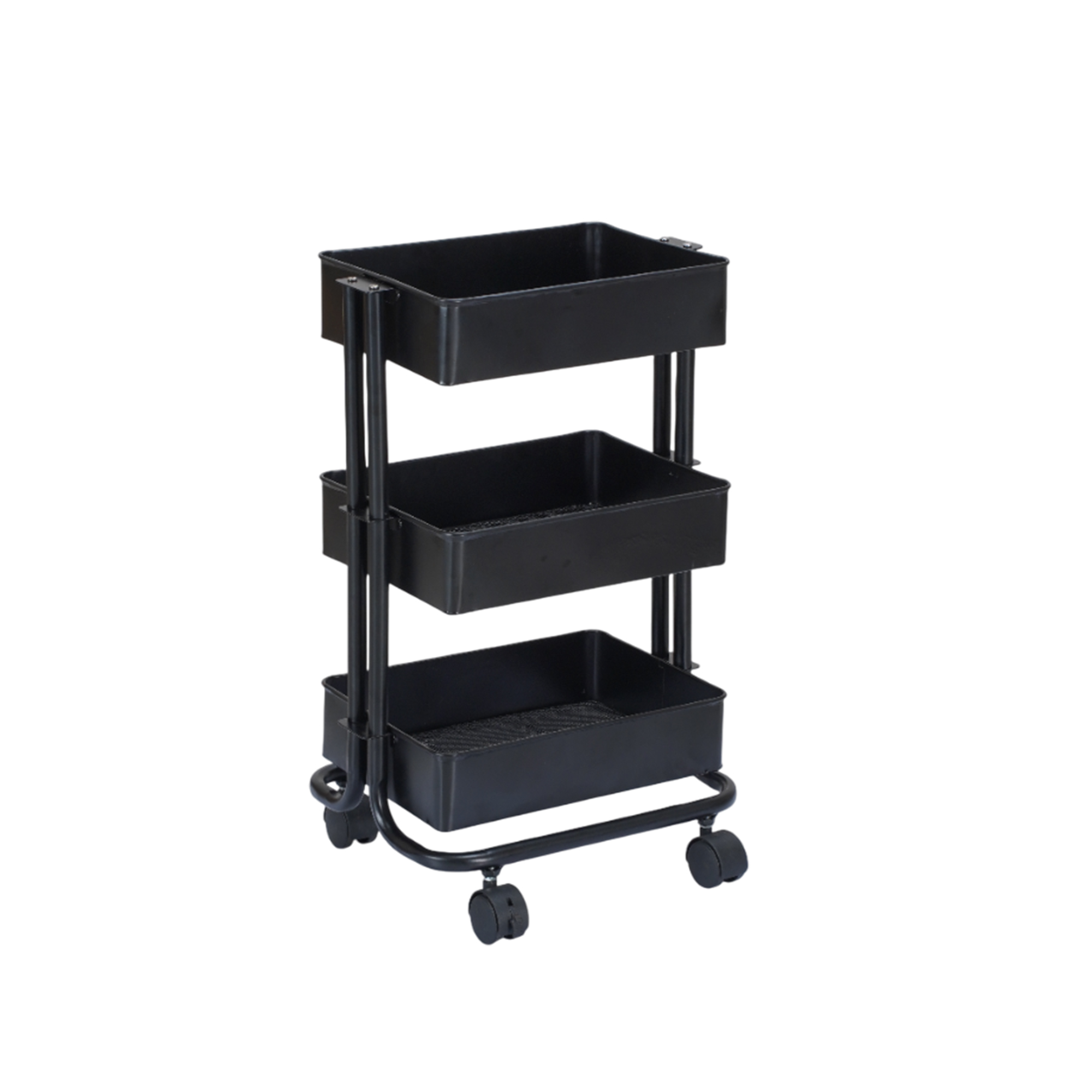 Metal Mesh Utility Cart Small -Black